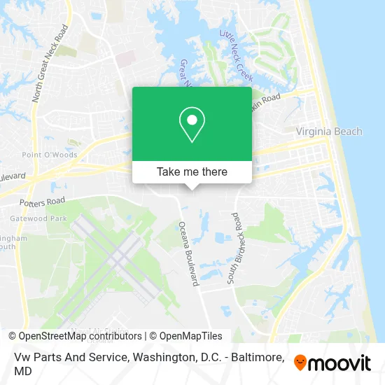 Vw Parts And Service map