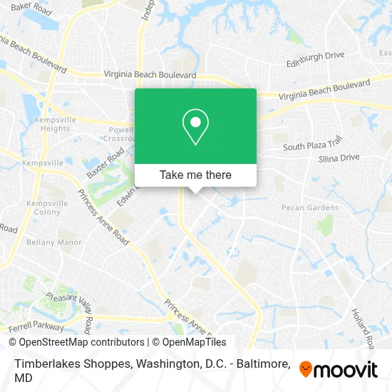 Timberlakes Shoppes map