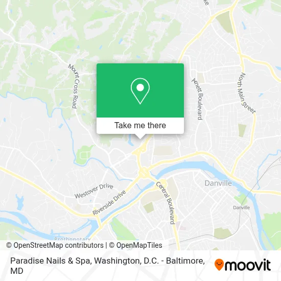 Paradise Nails & Spa map
