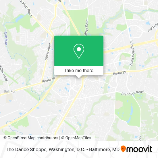 The Dance Shoppe map