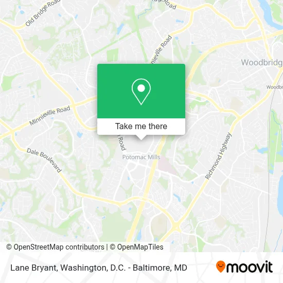 Lane Bryant map