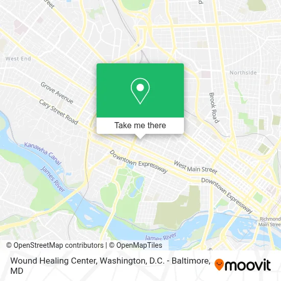 Wound Healing Center map