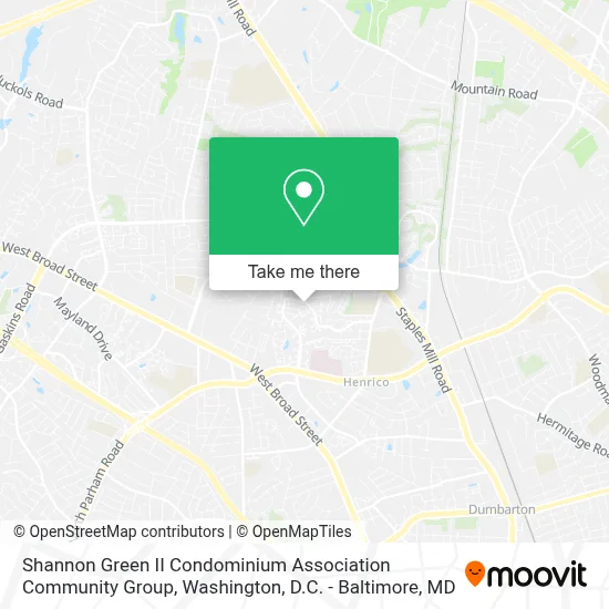 Shannon Green II Condominium Association Community Group map