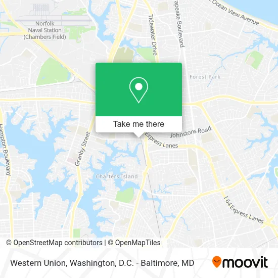 Western Union map