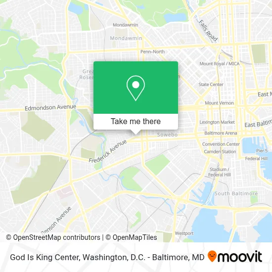 God Is King Center map