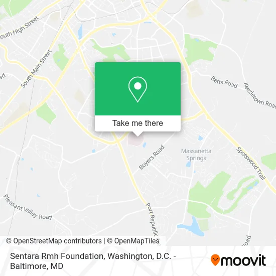 Sentara Rmh Foundation map
