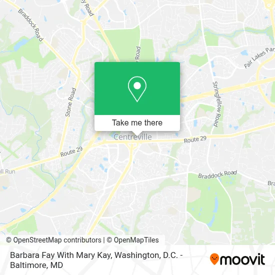 Barbara Fay With Mary Kay map