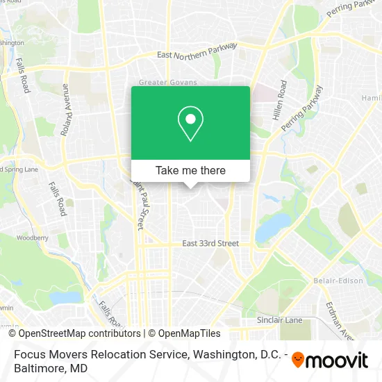Focus Movers Relocation Service map