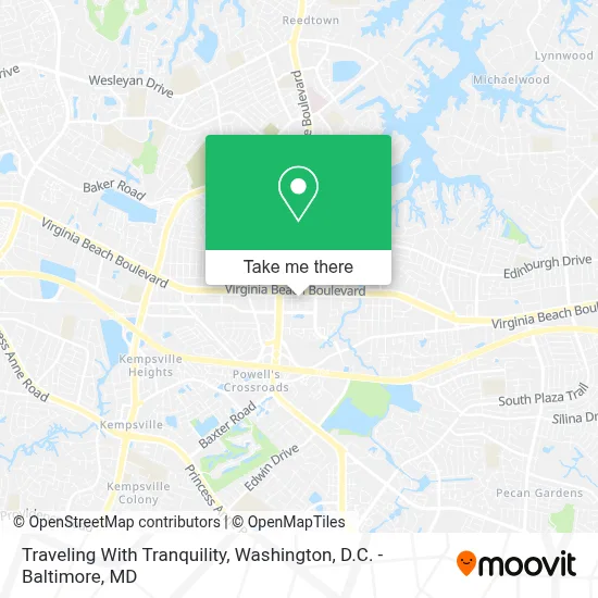 Traveling With Tranquility map
