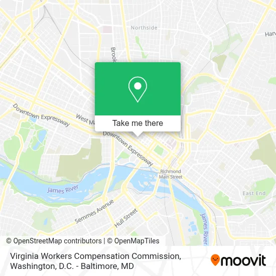 Virginia Workers Compensation Commission map