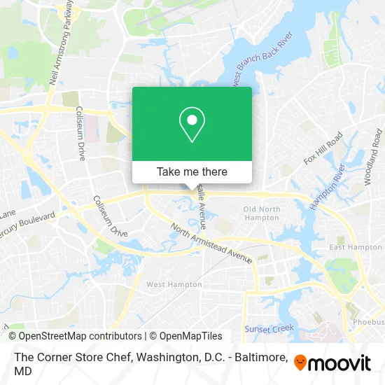 The Corner Store Chef map
