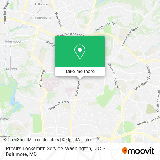 Presil's Locksmith Service map