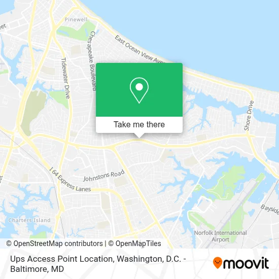 Ups Access Point Location map