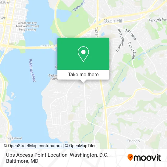 Ups Access Point Location map