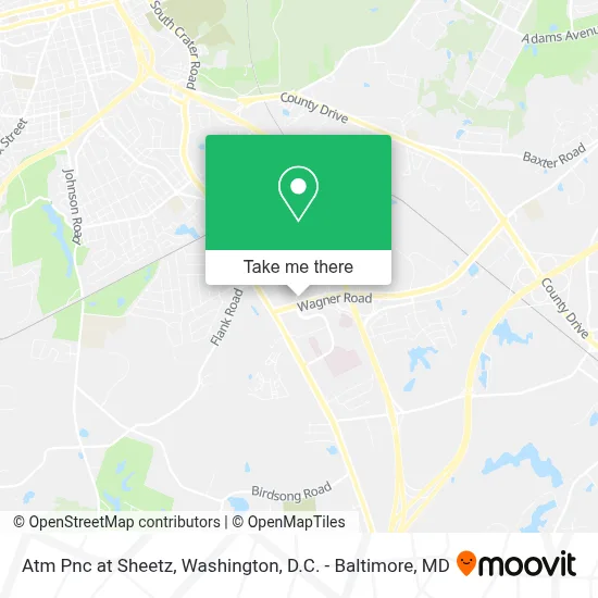 Atm Pnc at Sheetz map