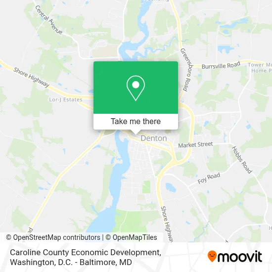 Caroline County Economic Development map