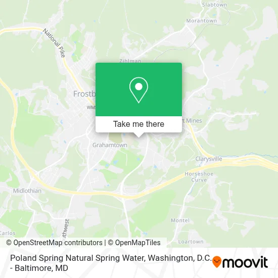 Poland Spring Natural Spring Water map