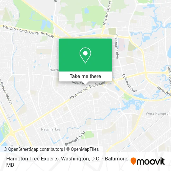 Hampton Tree Experts map