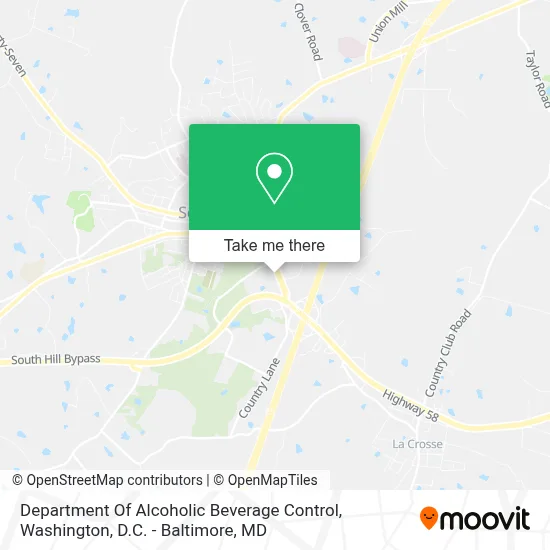 Department Of Alcoholic Beverage Control map