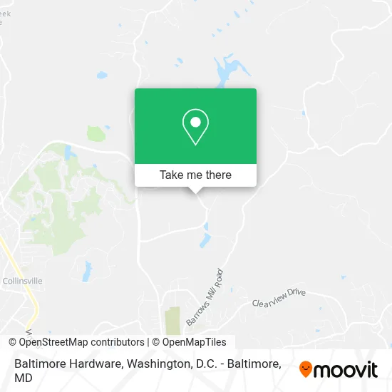 Baltimore Hardware map
