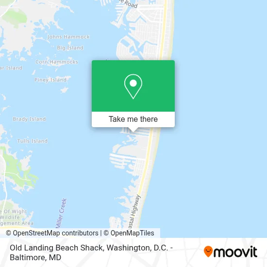 Old Landing Beach Shack map