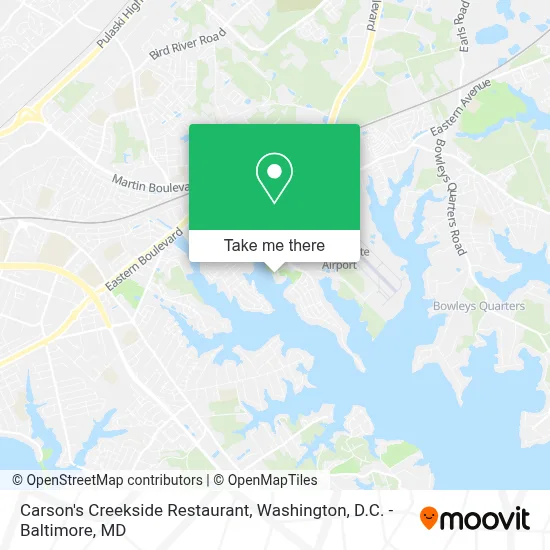 Carson's Creekside Restaurant map
