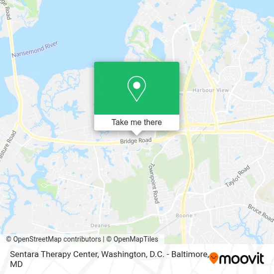 Sentara Therapy Center map