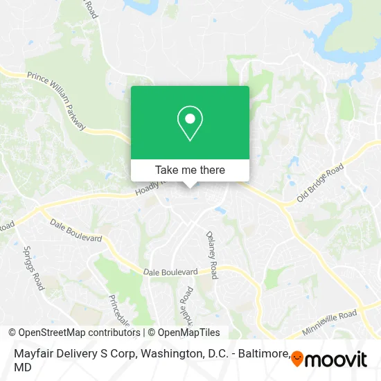 Mayfair Delivery S Corp map