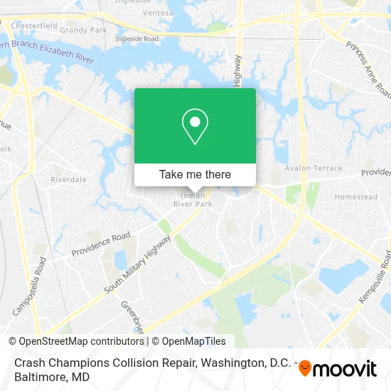 Crash Champions Collision Repair map