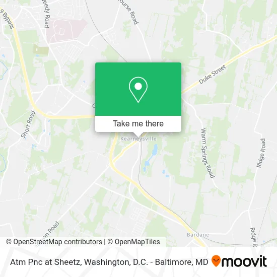 Atm Pnc at Sheetz map