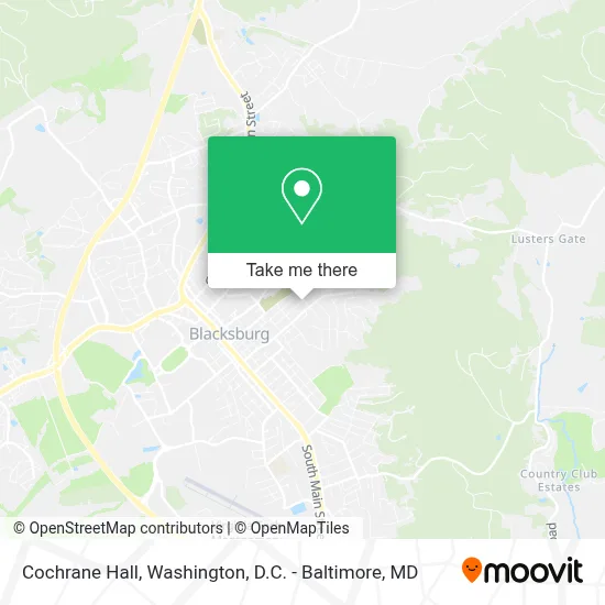 Cochrane Hall map