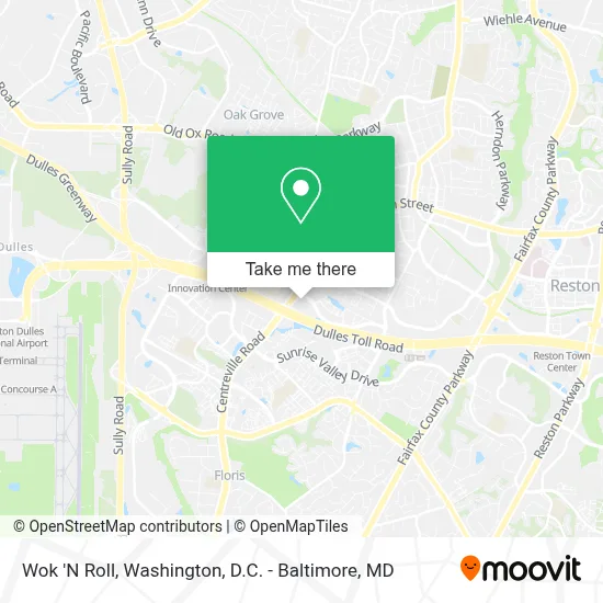 Wok 'N Roll map