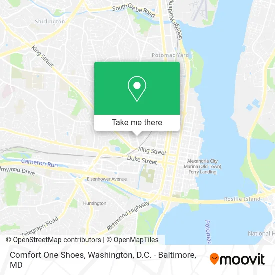 Comfort One Shoes map