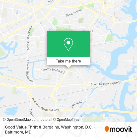 Good Value Thrift & Bargains map