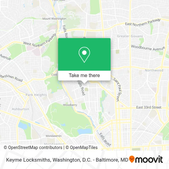 Keyme Locksmiths map