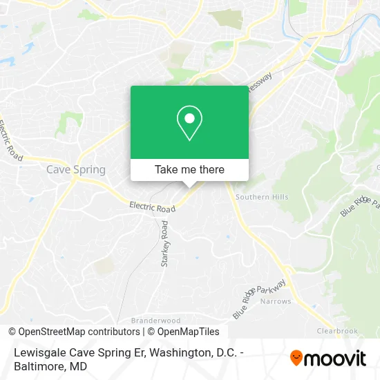 Lewisgale Cave Spring Er map
