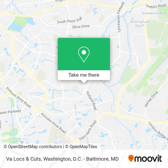 Va Locs & Cuts map