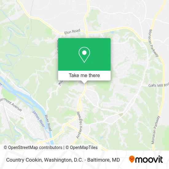 Country Cookin map