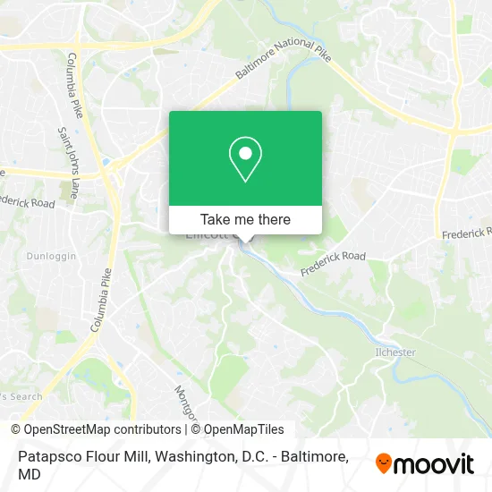 Patapsco Flour Mill map