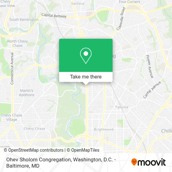 Ohev Sholom Congregation map