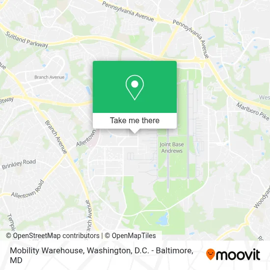Mobility Warehouse map