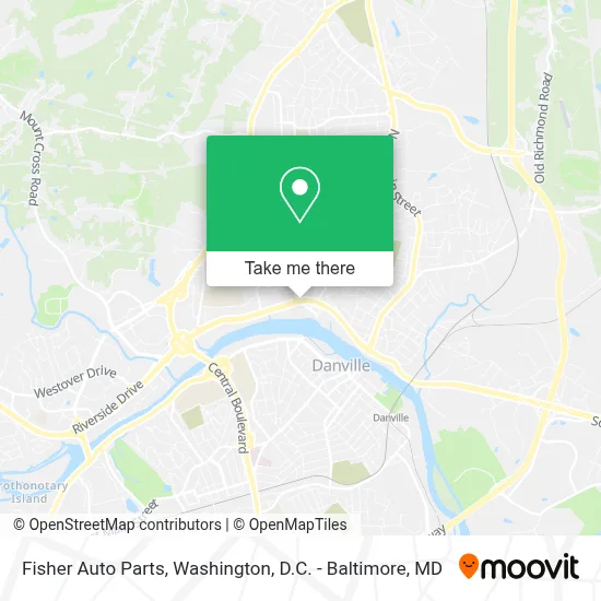 Fisher Auto Parts map