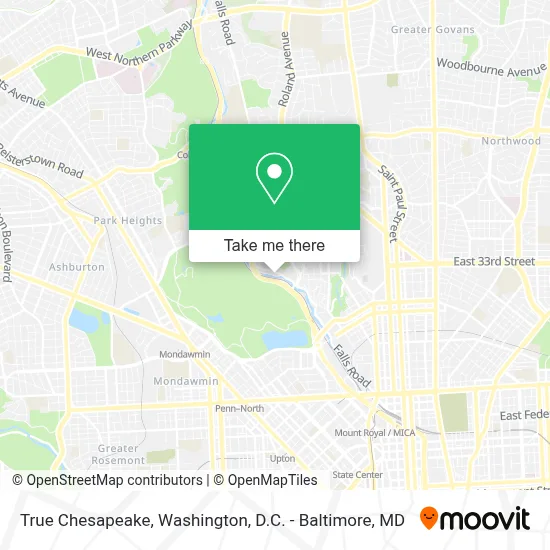 True Chesapeake map
