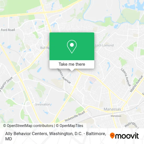 Ally Behavior Centers map