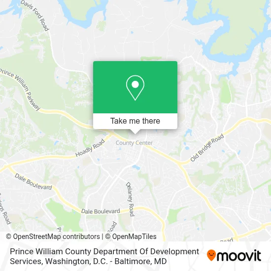 Prince William County Department Of Development Services map