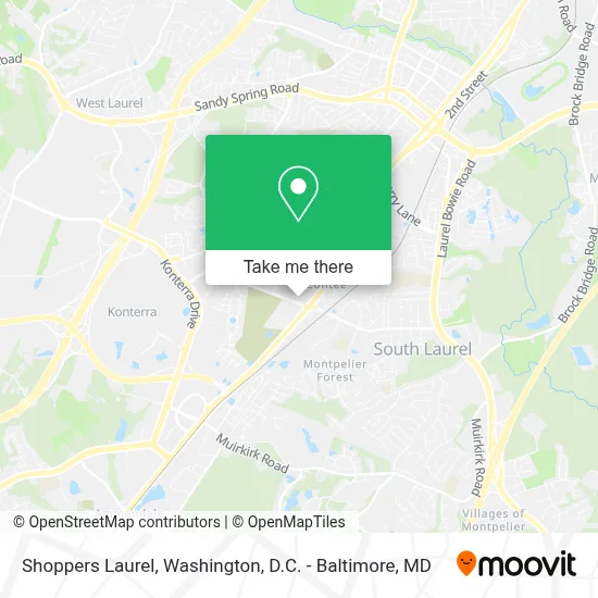 Shoppers Laurel map