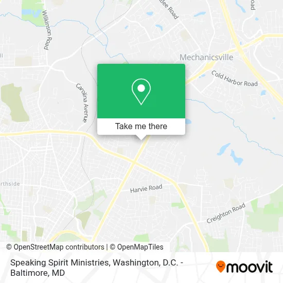 Speaking Spirit Ministries map