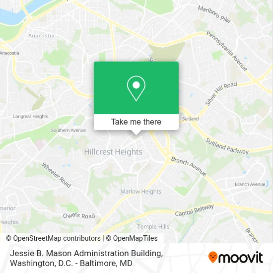 Jessie B. Mason Administration Building map