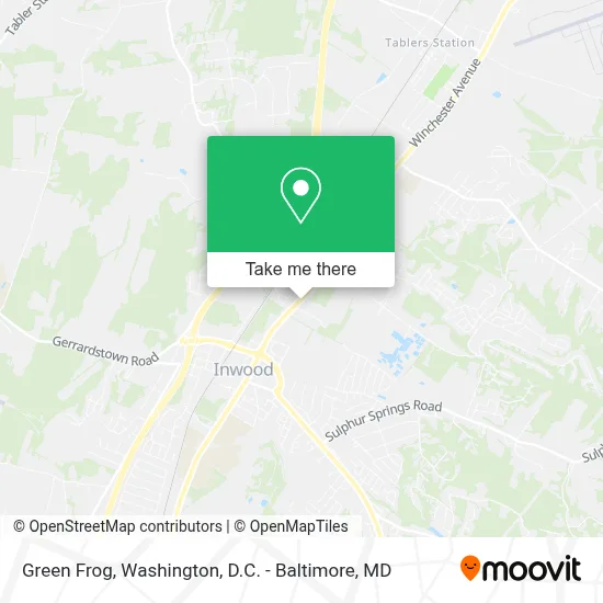 Green Frog map