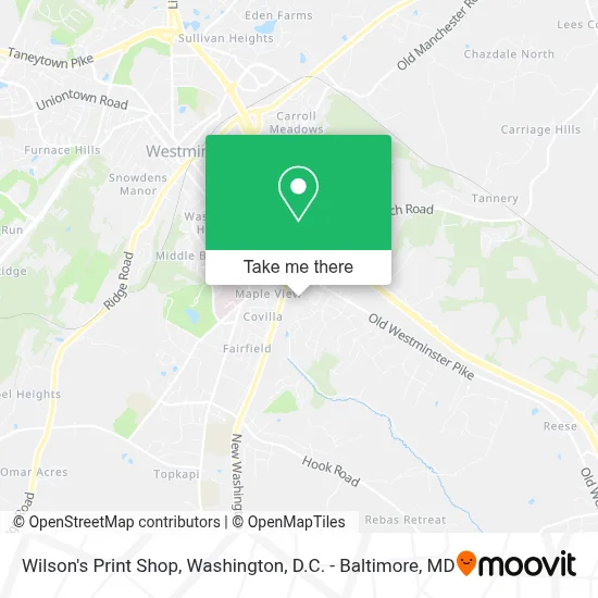 Wilson's Print Shop map